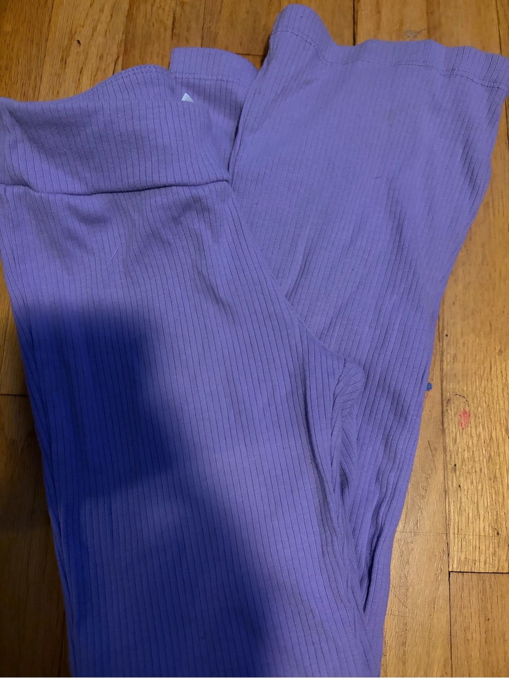 Ribbed Lavender Purple Leggings